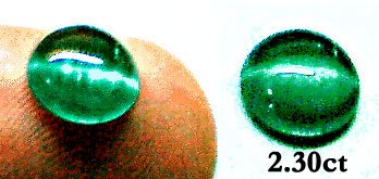 2.3 carat Cat's Eye emerald
